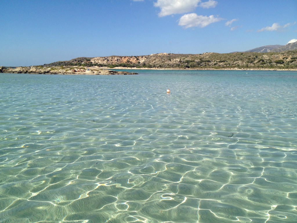 Kreta-Urlaub im Herbst Elafonisi Schwimmen ©Esther Langmaack