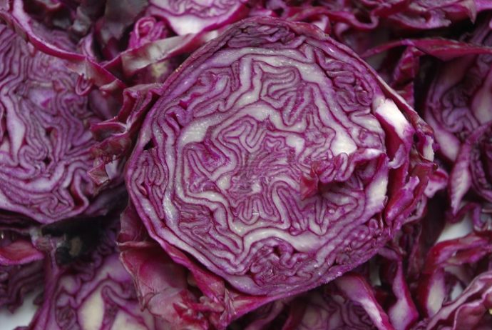 Vitaminkick mit rohem Rotkohl